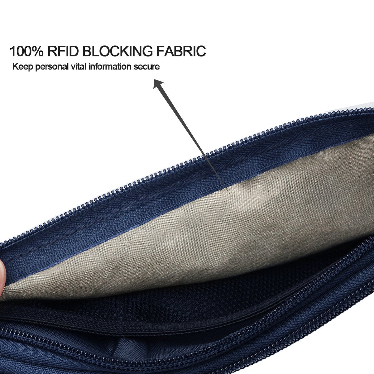 Ryaco Money Belt for Travel, Slim Passport Holder RFID Blocking Hidden Wallet Travel Essentials Pouch Women Men with Adjustable Strap Waist Bag to Protect Cash, Credit Cards and Travel Documents