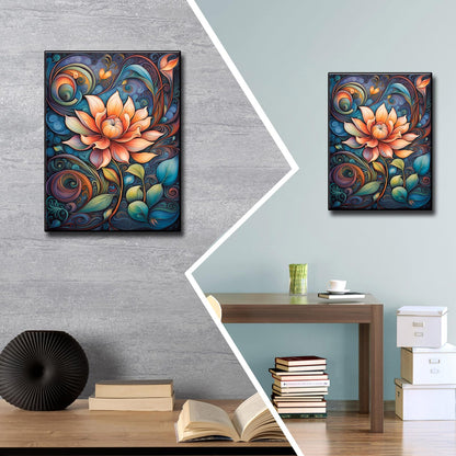 Huacan Diamond Art Kits for Adults Flower AB Drills Diamonds Painting Kit DIY Full Round Drill Paintings for Home Wall Decor Picture Size 12 * 12 Inch (Flower 5)