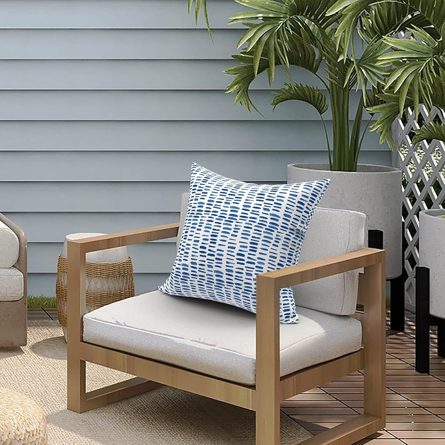 LVTXIII Outdoor Pillow Covers ONLY, Square Throw Pillow Covers, Modern Cushion Cases for Sofa, Patio, Couch Decoration,