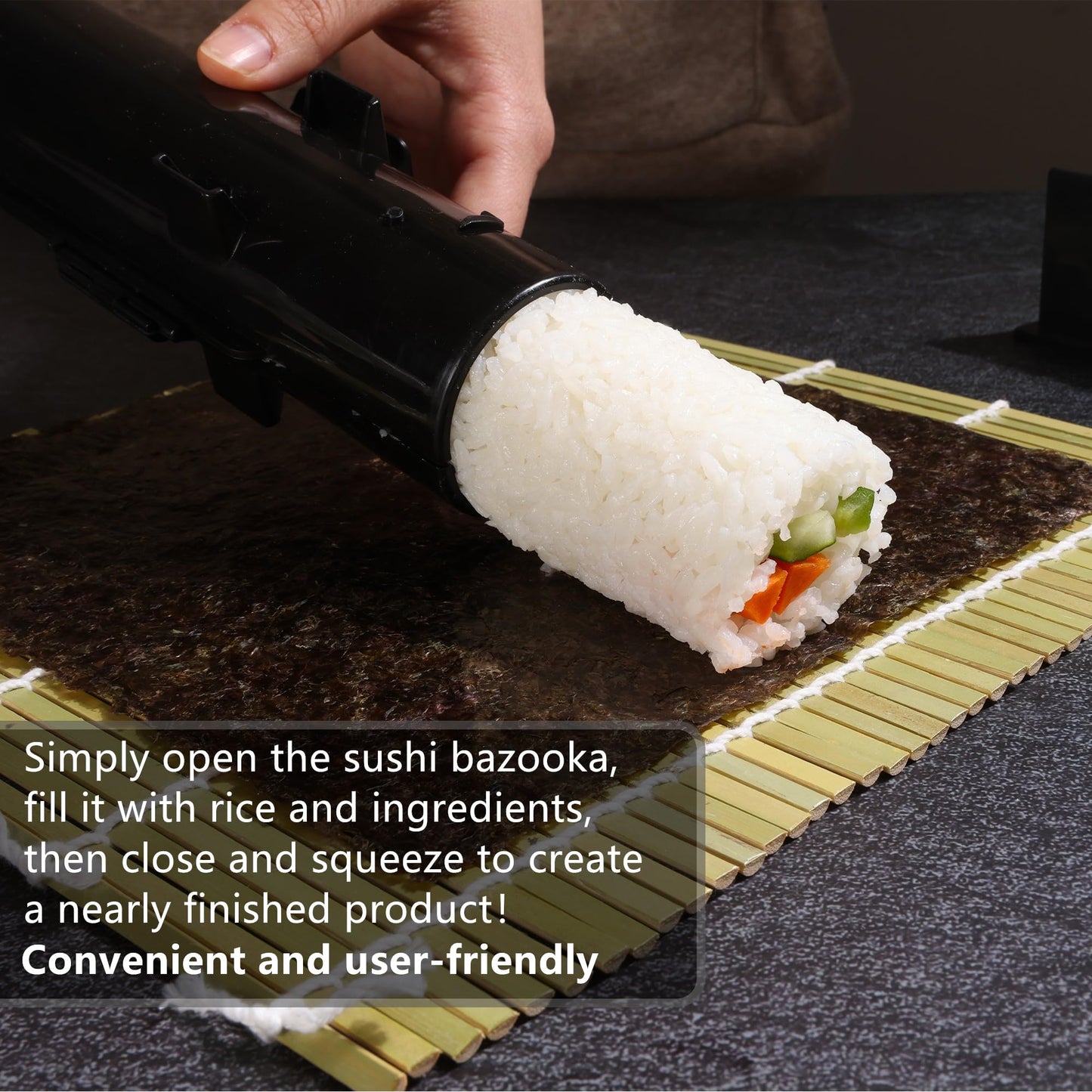 FUNGYAND Sushi Making Kit, 32-in-1 Complete Set with Bazooka Roller, Nigiri & Musubi Presses, Bamboo Mats, Knife, Peeler, Animal Rice Molds, Chopsticks & More – Perfect for Family Fun