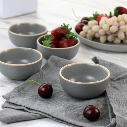 Gibson Home Rockaway 4 Piece 3.5in Fruit Bowl Set, Perfect for Serving Fruits and Snacks