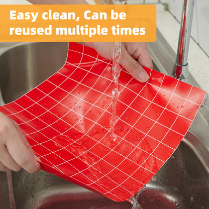 EuChoiz Silicone Baking Mat Roll 16IN*5FT Free Cutting, Non-Slip Pastry Mat, Non-Stick Reusable Air Fryer Liner, Oven Liners, Freeze Dryer Mat, Easily Cut to Size Fit All Ovens Pans Tins Dishes