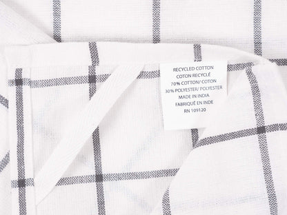KAF Home Soho Kitchen Dish Towels - Set of 10, 18 x 28 Inch (Charcoal)