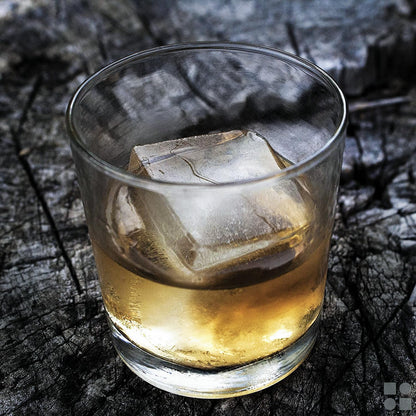 Ice Cube Molds – 2-Pack Silicone Trays for 8 Large Square Cubes – Slow-Melt Ice for Whiskey, Cocktails, Coffee & More