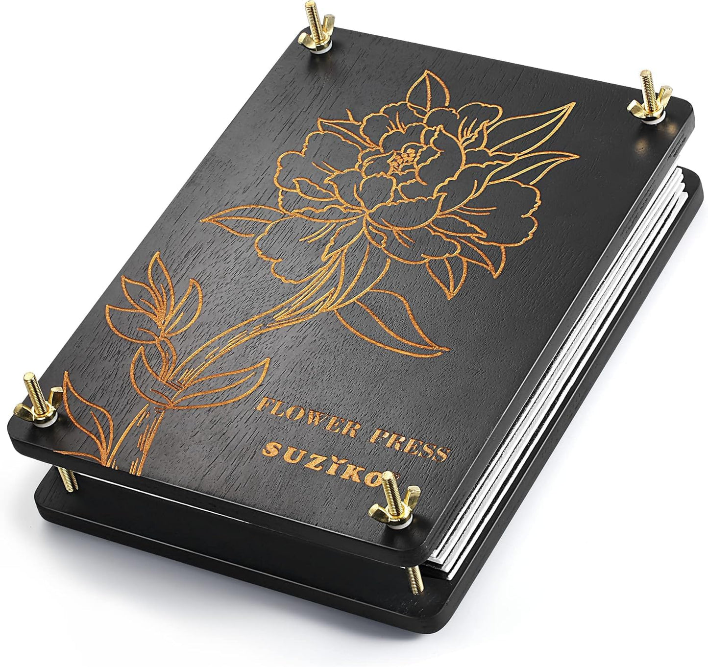 Suziko Large Flower Press Kit 11.8 x 8.7 inch 6 Layers with Photo Frame and Book Marks,Plant Pressing Kit for Adults Measures, Fast Making Pressed Plant, Great Gift for Your Lover