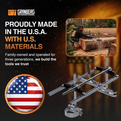 Granberg 30-Inch Alaskan MKIV Chainsaw Mill, G778-30,Portable Sawmill Timber Jig and Wood Cutting Guide for Chainsaw Lumber Milling, Slab Cutting for On-Site Milling Projects