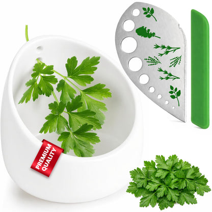 Ceramic Herb Stripper Bowl – Handmade Pottery Leaf Stripping Tool for Fresh Herbs Elegant Grating Bowl for Kitchen or Table Decor Easy Stem Remover Unique Gift for Cooking Lovers
