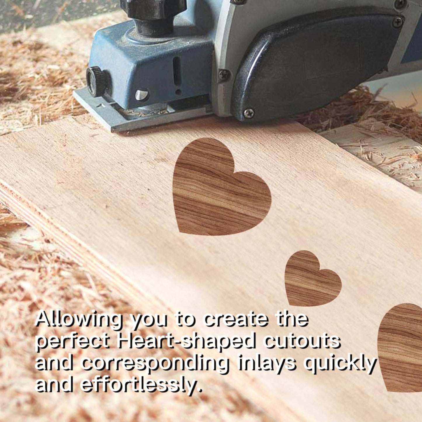 9 in 1 Router Templates for Woodworking Router Jig Template Heart Inlay Templates Decorative Templates