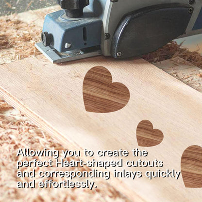 9 in 1 Router Templates for Woodworking Router Jig Template Heart Inlay Templates Decorative Templates
