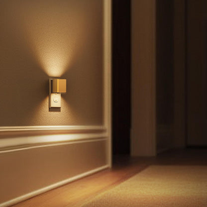 L LOHAS LED Night Lights Plug into Wall,[2-Pack] Plug in Night Light with Dusk to Dawn Sensor,Brightness Adjustable,3000K Warm White,Dimmable Nightlight for Adults Bathroom Hallway Kitchen