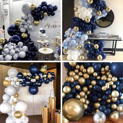PartyWoo Navy Blue Balloons - 20pcs 18 Inch Matte Helium Latex for Graduation & Birthday Decor