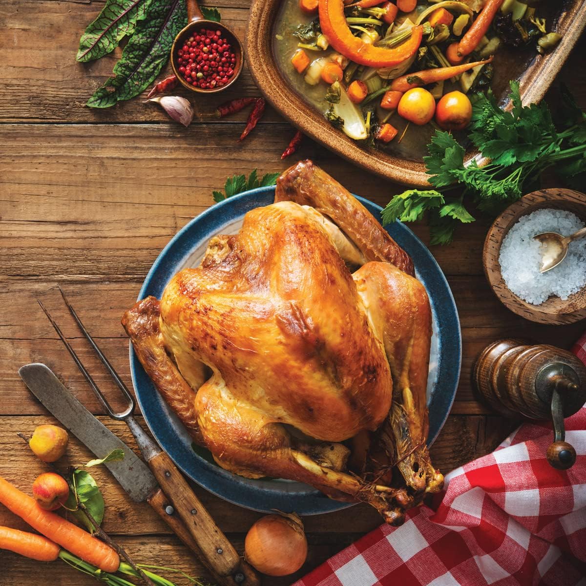 HIC Kitchen Roasting Holiday Turkey Lacer Kit, Cotton Butcher’s Twine with Reusable Stainless Steel Pins