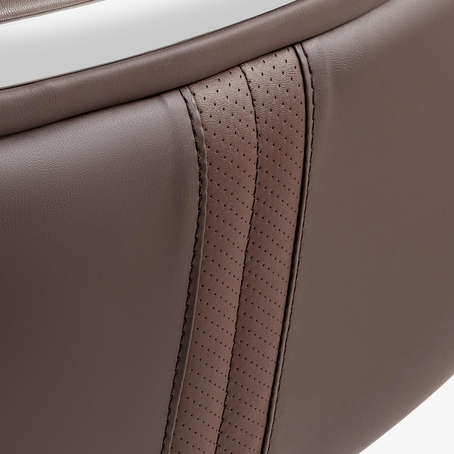EUREKA ERGONOMIC Royal II Executive Office Chair High Back, Big and Tall with Extra Wide Seat, Silicone Leather Desk Chair Computer Chair, Modern Office Chair Home Office Desk Chairs-Brown