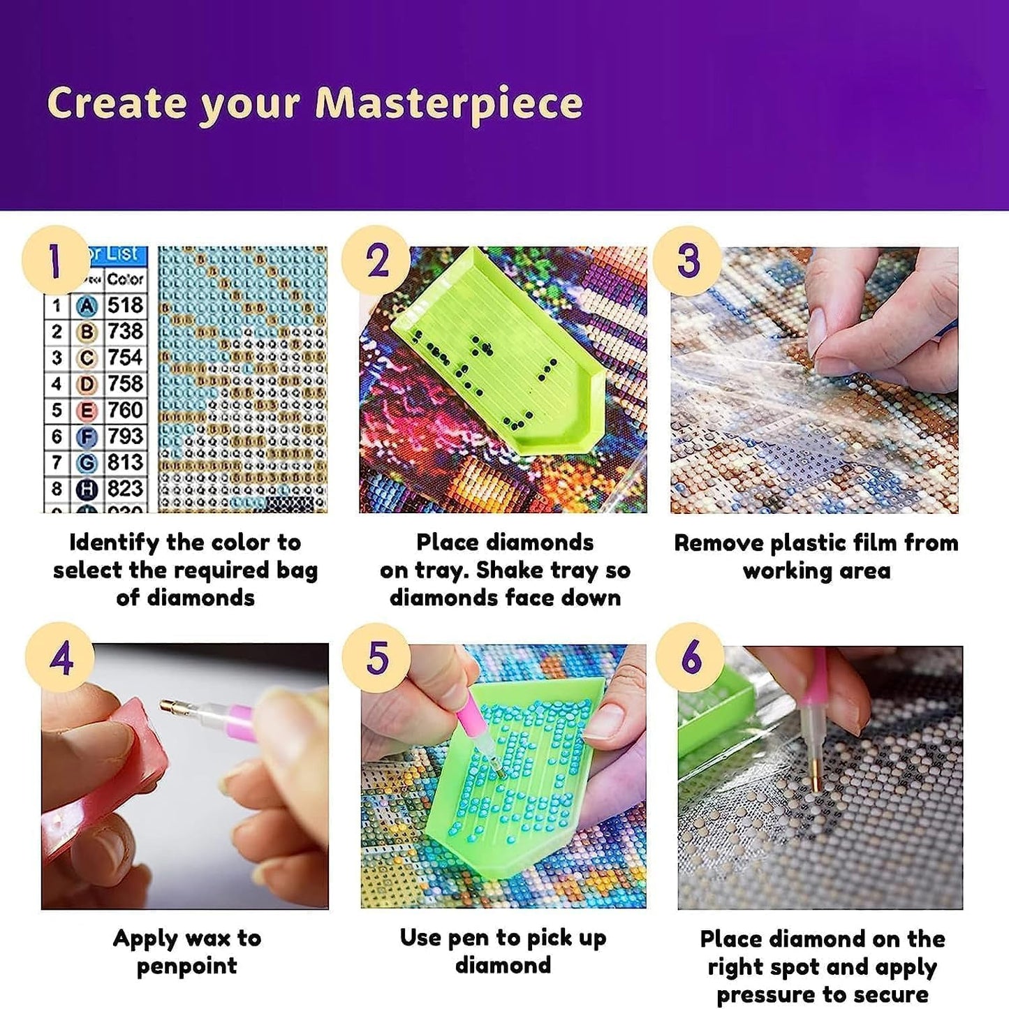 DOTSOPS Diamond Painting Kits Art Adults Painting Kit Crafts DIY 5D Diamond Art Packs Kits Full for Adults Beginner Home Wall Decoration Gift 11.8x15.7 Inches (4 Pack Marine Animal)