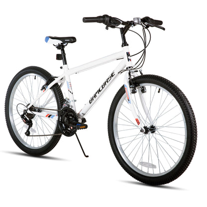 HH HILAND 24 26 inch Mountain Bike for Men Women, 18 Speeds High-Carbon Steel Frame, Sport Cycling MTB Bicycle for Adult