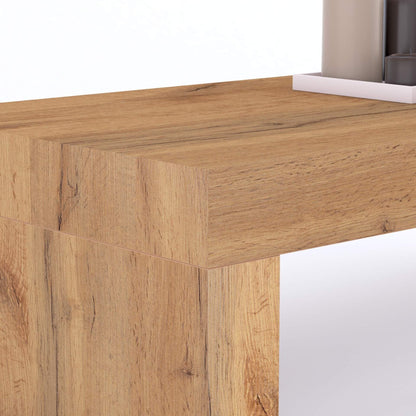 Mobili Fiver, Evolution High Table 70.9 x 15.7 in, Rustic Oak, High Top Table for 3 People, Bar Table, Kitchen Island, Counter Height Bar Table, Italian Furniture