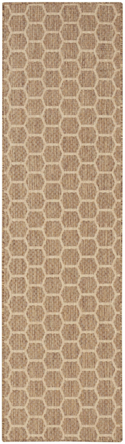Nourison Home Reversible Indoor Outdoor Natural 4' x 6' Area Rug - Easy Clean, Non Shedding, Bed Room, Living Room, Dining Room, Kitchen (4' x 6')