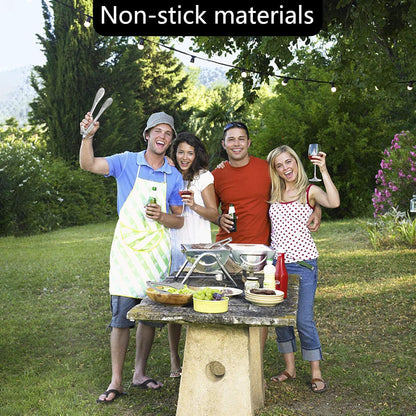 4 Pack Buffet Tongs - Stainless Steel Serving Tongs, 7 Inch and 9 Inch Serving Utensils