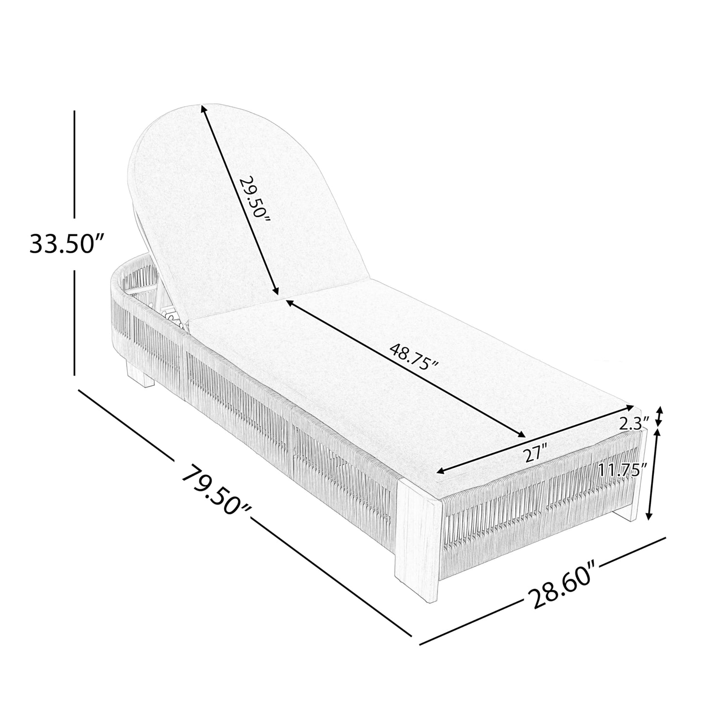 Merax 2-Piece Outdoor Chaise Lounge Chair with Adjustable Backrest & Waterproof Cushion - Acacia Wood Pool Sun Lounger for Patio, Beach, Yard, Garden, Beige