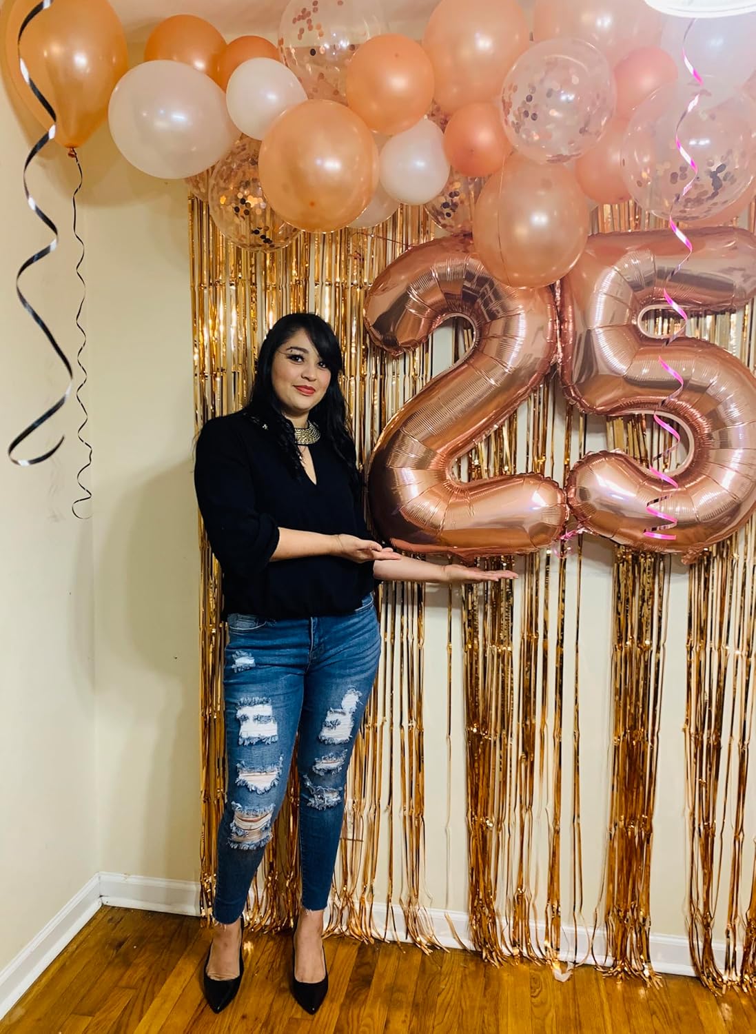 Regine Switzerland 50 Balloon Number - Rose Gold 40-Inch Birthday Decorations for 50th Celebrations | Perfect for Weddings, Anniversaries, and Graduations