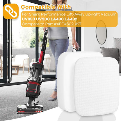 Airoak UV850 Felt & Foam Filters for Shark DuoClean Upright Vacuum