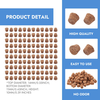 1/2 Inch Mini Tapered Cork Stoppers 120 Pcs Wooden Wine Bottle Corks Reusable Small Bottle Plugs Durable Replacement Wine Stoppers for Jars, Beer Bottles, Apothecary Jars & DIY Craft