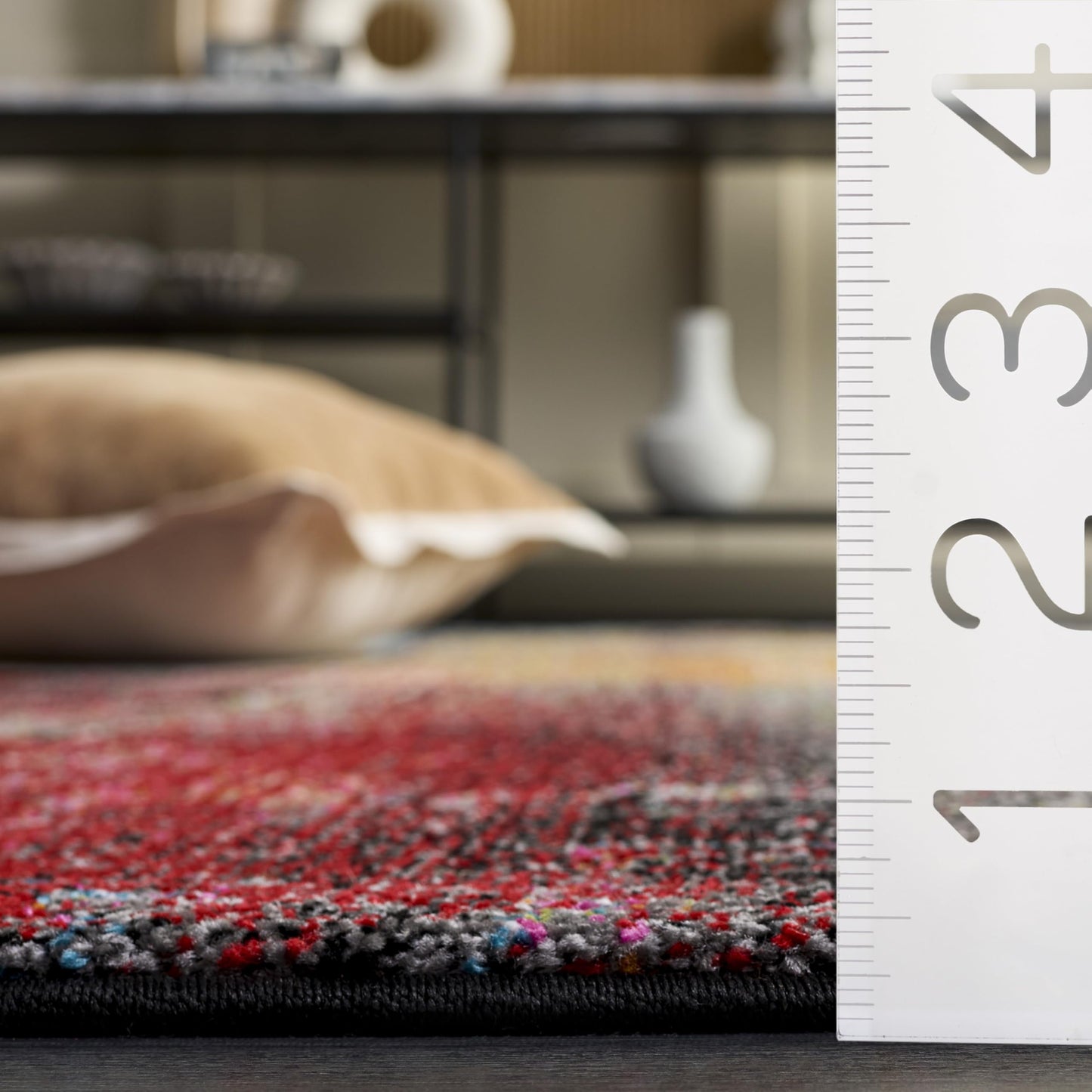 SAFAVIEH Porcello Collection Area Rug - 10'6" x 14', Multi, Modern Abstract Design, Non-Shedding & Easy Care, Ideal for High Traffic Areas in Living Room, Bedroom (PRL6936A)