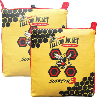 Morrell Yellow Jacket 3 Pack Supreme 3 Archery Bag Target 23"x12" Professional General, Weatherproof, 54 Layers, Dual-Side Shooting, MLDD Construction