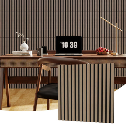 Sound Panels,8-Pack Wood Acoustic Wall Panels, 23.6x23.6 Inch,Sound Absorbing Tiles for Noise Reduction - Decorative Wall Covering for Home Theater, Studio, Office, Bedroom & Living Room Decor (31 Sq