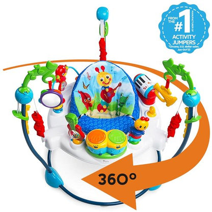 Baby Einstein Neighborhood Symphony Activity Jumper - Engaging Infant Entertainer with Lights & Melodies | For Ages 6 Months+, Max Weight 25 lbs.