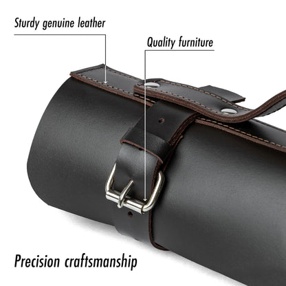 Pocket Knife Collection Display Case - Leather Pocket Knife Roll Organizer 6 Slots, Gift for Folding Knife Collectors – Pocket Knives Storage VR6BR