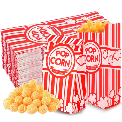 300 Pcs Popcorn Bags, 1 Oz Paper Popcorn Bag Individual Servings for Pop corn Machine Maker Cart Bulk Movie Nights Cinema Party Supplies