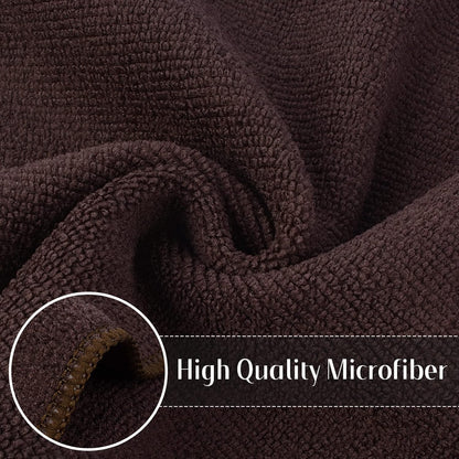 12 Inch 12 Inch 12 Pack SINLAND Absorbent Microfiber Dish Cloth Kitchen No Streak Cleaning Cloth Dish Rags Lens Cloths