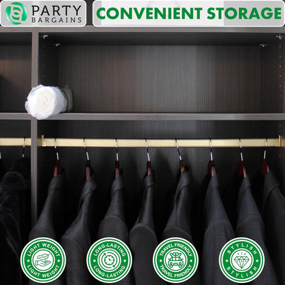 Party Bargains 60x24 Inch Clear Plastic Garment Bags, 50 Pack