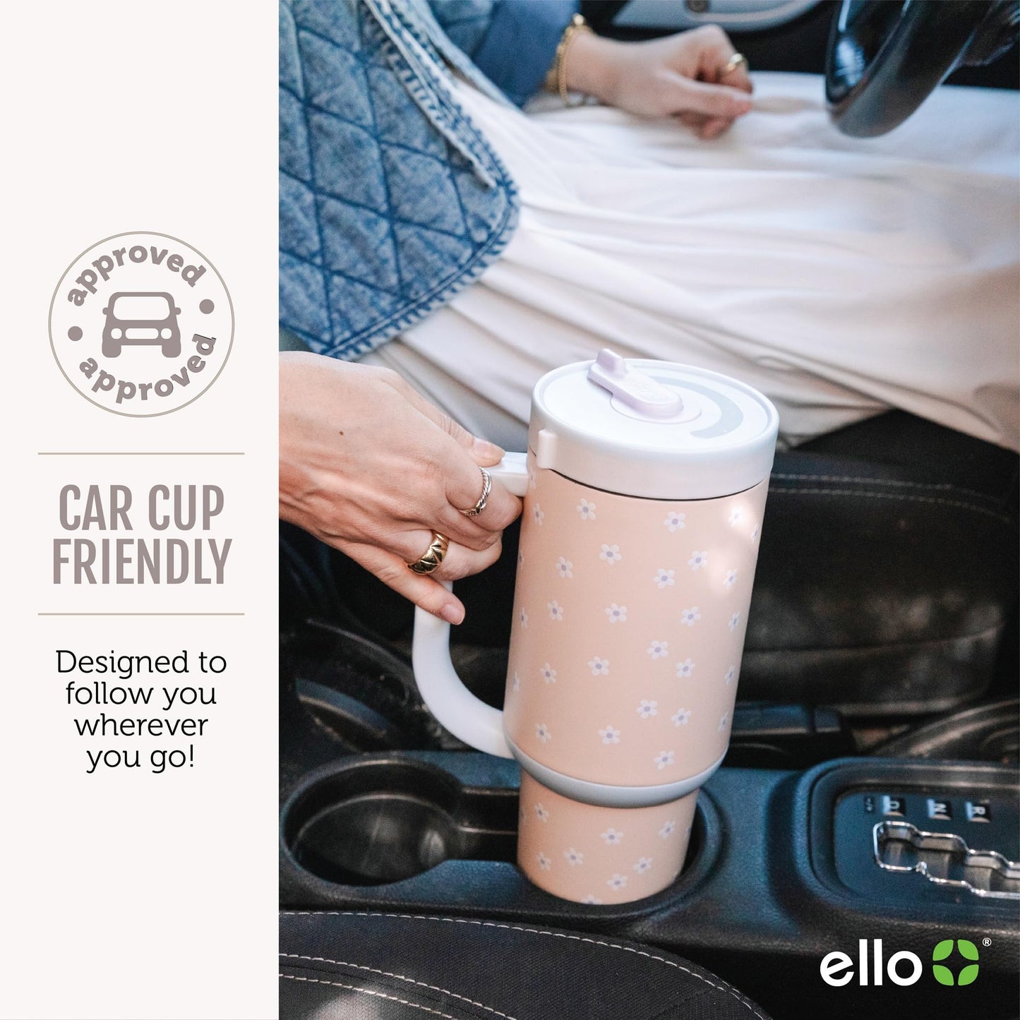 Ello Oasis 30oz Stainless Steel Water Bottle - Main Squeeze