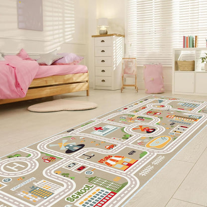 XRYZHC 2' 4' 2' 4') Kids Car Train Rug, x Boys Play Carpet, Floor Mat Playmat for Playroom Bedroom Kids Toddler RoomNon
