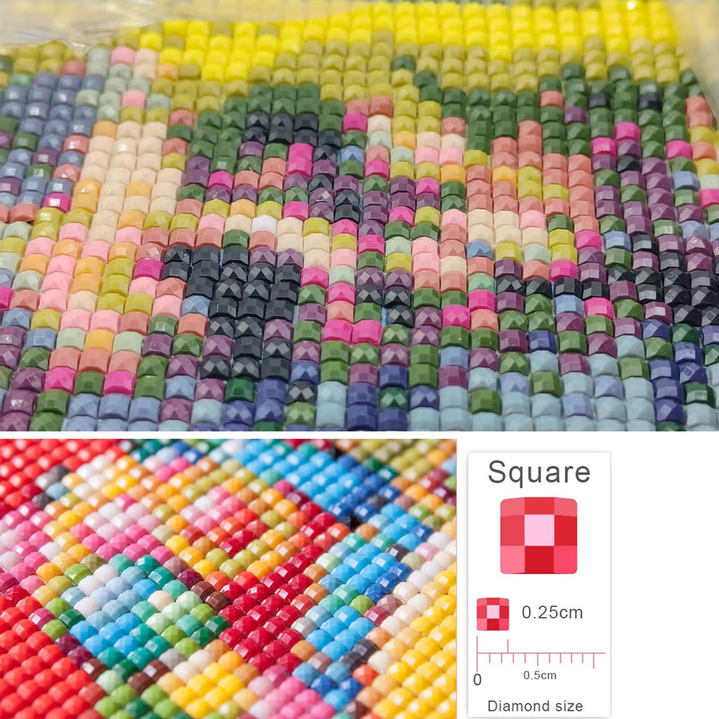 Fantasy Landscape Diamond Painting Kits For Adults, 5D DIY Beautiful Scenery Full Square Drill Diamonds Art Kits for Beginners, Mountain River Cottage Flowers Paint With Diamonds Gem Art Craft 40x40cm