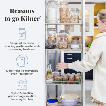 Kilner Vintage Glass Butter Churn; Delicious Homemade Butter in as Little as Ten Minutes; Large 34-Fluid Ounce Capacity Butter Churner, 1 EA