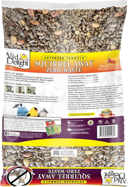 Wild Delight Advanced Formula Wild Bird Food - Zero Waste, 5lbs for Healthy Feeding