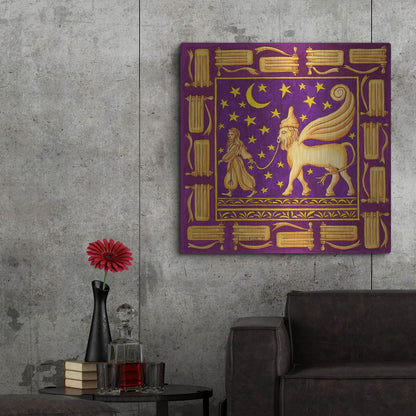Luxe Metal Art 'Jewish Year Purim' by Andrea Strongwater Metal Wall Art, 36" x 36"