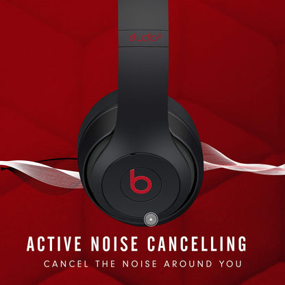 Beats Studio3 Decade Collection Wireless Over-Ear Headphones - Defiant Black/Red (Renewed)