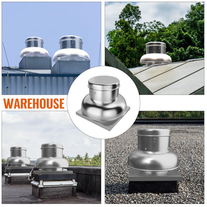 Towallmark 2400 CFM Upblast Roof Exhaust Fan - High-Speed Direct Drive, Upgraded Motor, 25" Fan Base - Ideal for Restaurants, Factories, and Warehouses - Silent Operation & Weather-Resistant Design