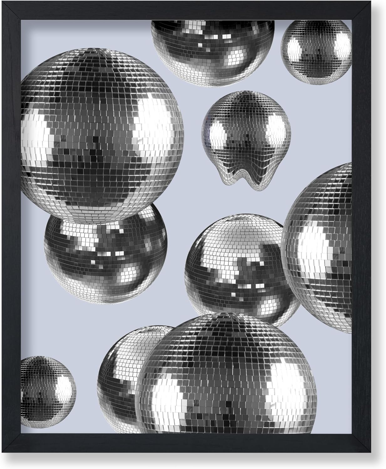 16x20 Poster Master Disco Ball Print - Silver Balls Poster - Modern & Preppy Art - Trendy Disco Design - Club & Bar