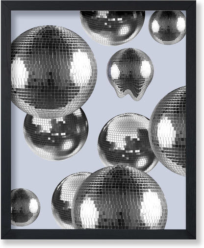 16x20 Poster Master Disco Ball Print - Silver Balls Poster - Modern & Preppy Art - Trendy Disco Design - Club & Bar