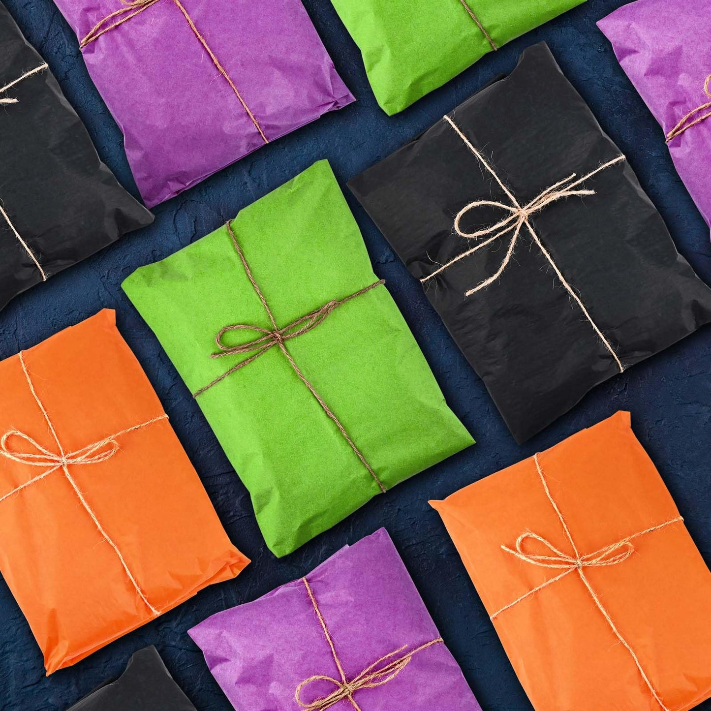 120 Sheets Halloween Tissue Paper for Gift Wrapping, 4 Colors Halloween Wrapping Paper for Gift Bags for Birthday Party Wedding Baby Shower DIY Craft, 20 × 14Inch