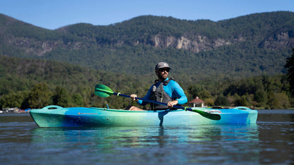 Perception Kayaks 10 | Sit Inside Kayak for Adults and Kids | Recreational and Multi-Water Kayak with Selfie Slot | 10' |Sunset