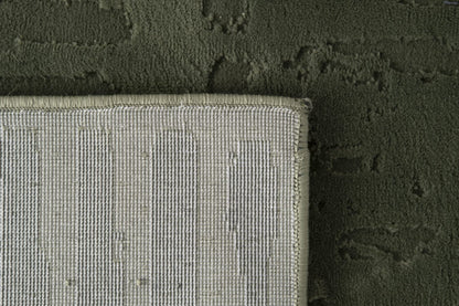 Revival Rugs Shell 5'x8' Area Rugs for Living Room Bedroom Dining Room - Washable, 100% Recycled, Oeko-TEX Certified, Modern, Medium Pile, Green