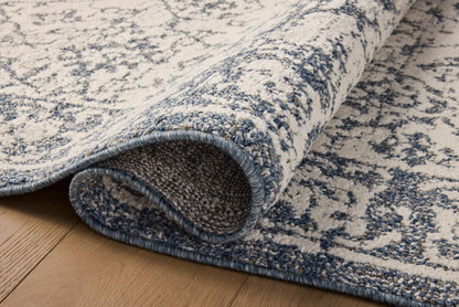 Loloi Magnolia Home by Joanna Gaines Gigi Collection GIG-02 Ivory/Blue 7'-10" x 10' Area Rug