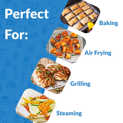 Reli. 500 Pcs Parchment Paper Sheets, 12x16 in. | White, Non-Stick, Pre-Cut Pan Liners | Baking, Air Fryer, Grilling