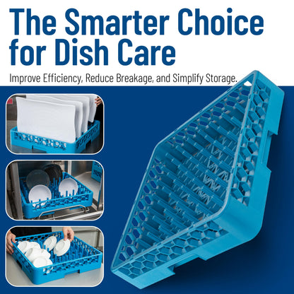Carlisle FoodService Products RP14 OptiClean Plate Rack, Blue (Pack of 6)